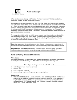 Plants and People - Flora of North America