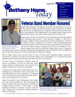 August 2015 - Bethany Home