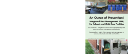 An Ounce of Prevention! - School Integrated Pest Management