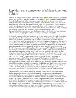 Rap Culture Today - Willingboro School District