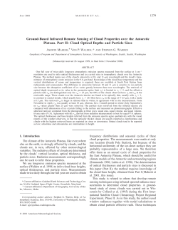 Cloud Optical Depths and Particle