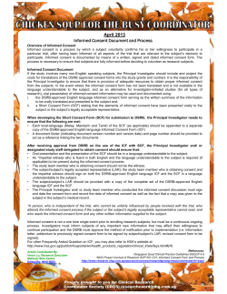 (Apr 13) Informed Consent Document and Process