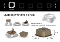 Square holder for 300g-Alu