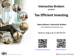 Tax Efficient Investing