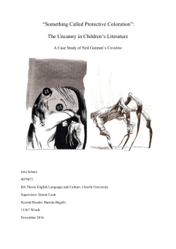 The Uncanny in Children`s Literature