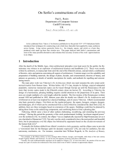 On Serlio`s constructions of ovals