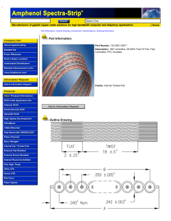 Electronic Cable Part Drawing and Specifications