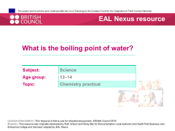 What is the boiling point of water? - EAL Nexus