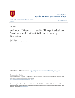 Selfhood, Citizenship and All Things Kardashian