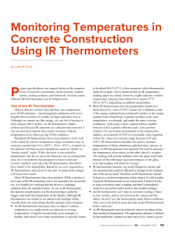 Monitoring Temperatures in Concrete Construction Using IR