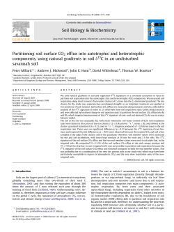 Partitioning soil surface CO2 efflux into autotrophic and