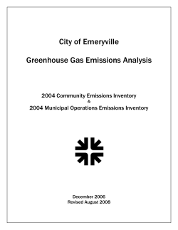Sentence Outline - City of Emeryville