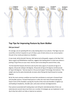 Top Tips for Improving Posture by Dom Walker