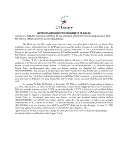 NOTICE OF AMENDMENT TO COMMENT TO PB RULE 28 On June