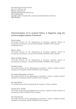 Characterization of an artisanal fishery in Argentina using the social