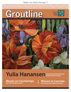 Yulia Hanansen - Society of American Mosaic Artists