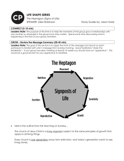 LIFE SHAPE SERIES - Crosspoint Church