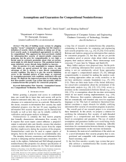Assumptions and Guarantees for Compositional Noninterference
