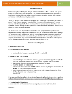 seizure disorders - Molalla River School District