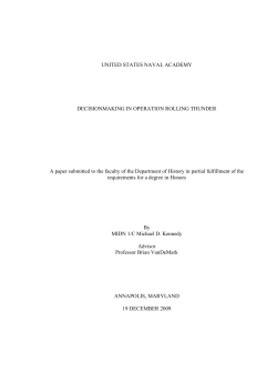 Decision Making in Operation Rolling Thunder