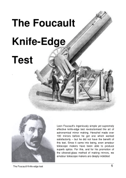 The Foucault Knife-Edge Test