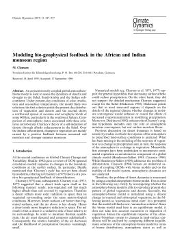 Climate Dynamics - Max-Planck