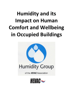 Humidity and its Impact on Human Comfort and Wellbeing in