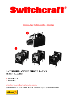 1/4" RIGHT-ANGLE PHONE JACKS
