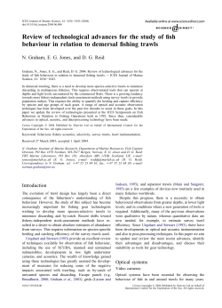 Review of technological advances for the study of fish behaviour in