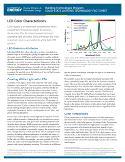 LED Color Characteristics - Hi-led