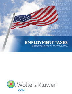 EMPLOYMENT TAXES