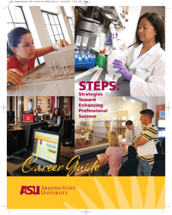 Steps &ndash; ASU Career Services