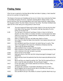 Finding Nemo - Religious Education