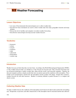 6.5 Weather Forecasting