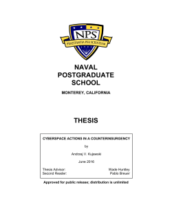 Cyberspace actions in a counterinsurgency