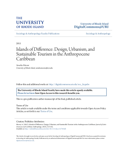 Islands of Difference - DigitalCommons@URI