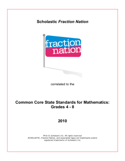 Common Core Correlation