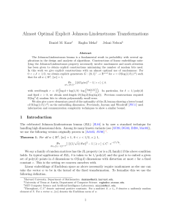 Almost Optimal Explicit Johnson-Lindenstrauss