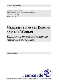 Mercury Flows in Europe and the World: The impact of