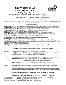 The Wizard of Oz - Laguna Playhouse