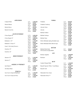 appetizer vodka scotch whisky bitter gin irish whiskey rum american