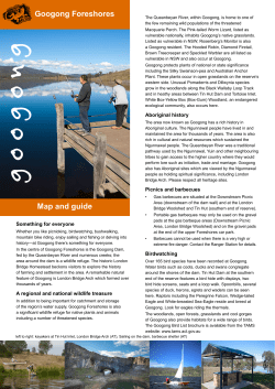 Googong Foreshores map and guide