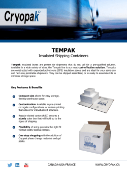 tempak - Cryopak Canada