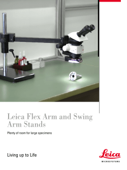 Leica Flex Arm and Swing Arm Stands