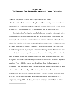 The Nitty Gritty - American National Election Studies
