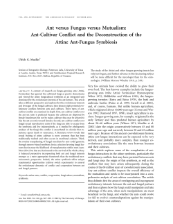Ant versus Fungus versus Mutualism: Ant