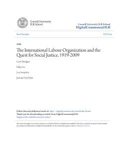 The International Labour Organization and the Quest for Social