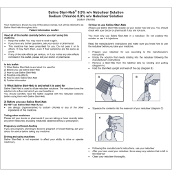 Saline Steri-Neb&reg; 0.9% w/v Nebuliser Solution Sodium Chloride 0.9
