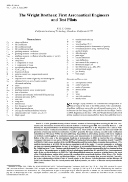 The Wright Brothers: First Aeronautical Engineers and Test Pilots