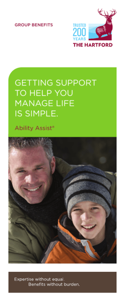 Group Benefits / Ability Assist from the Hartford